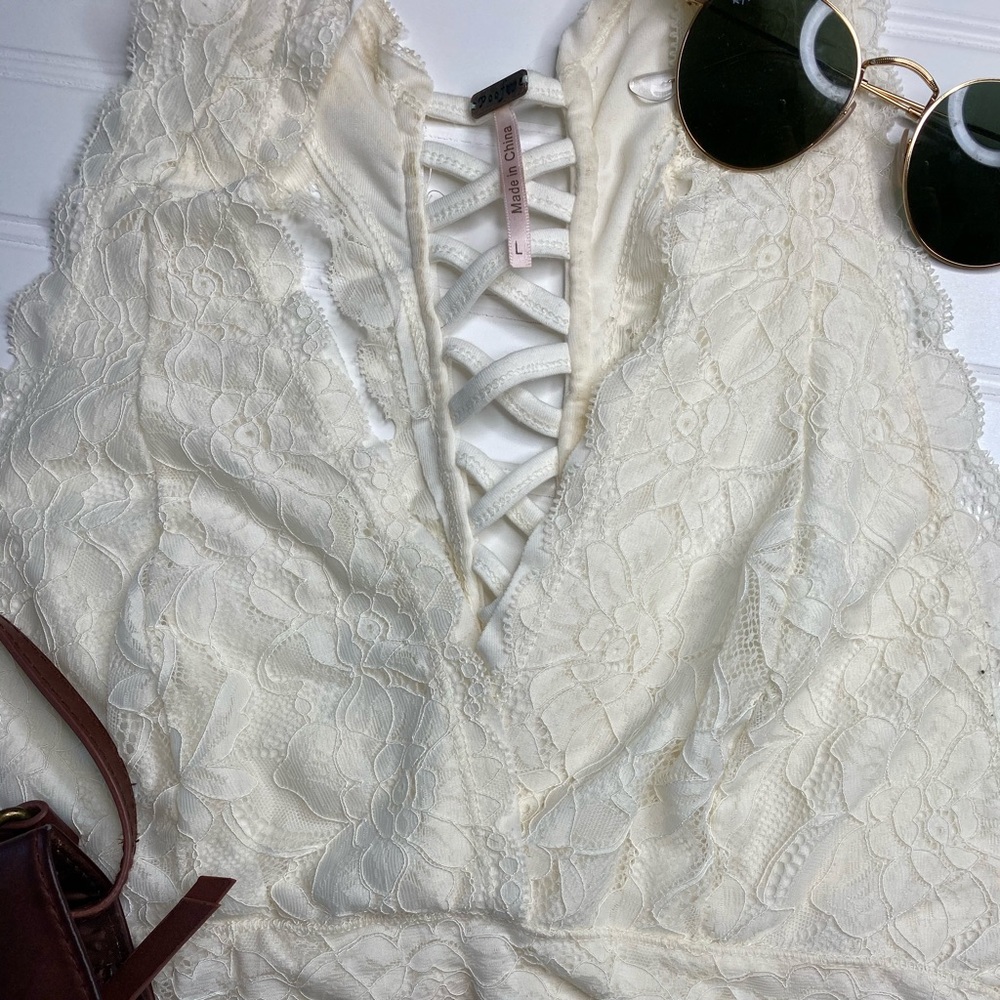 White Lace Bandeau